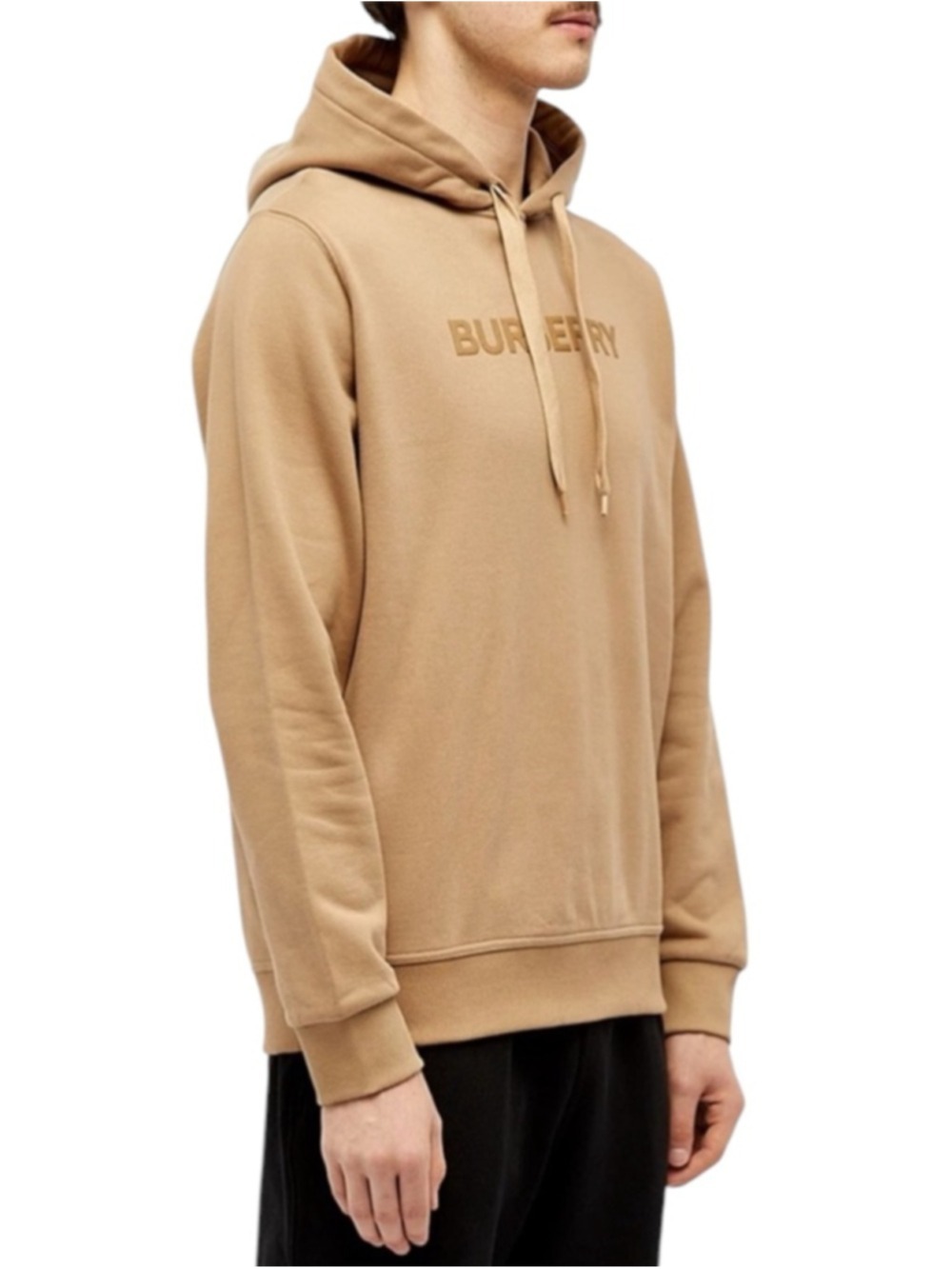 Burberry Ansdell Logo Hoodie Camel Size Small